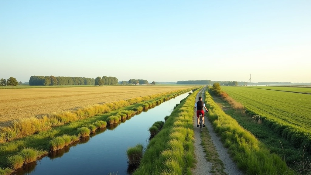 Waterland polder met klassieke Nederlandse landschappij